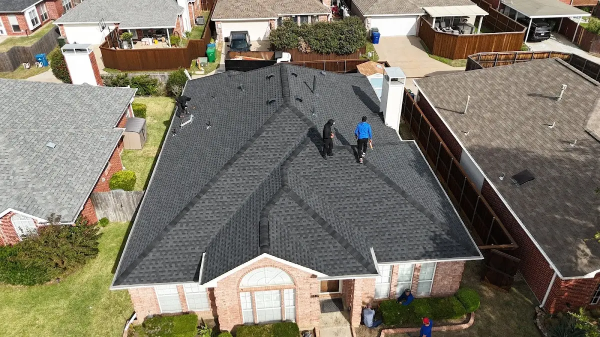 Commercial Roofing work in progress on a Woodridge property
